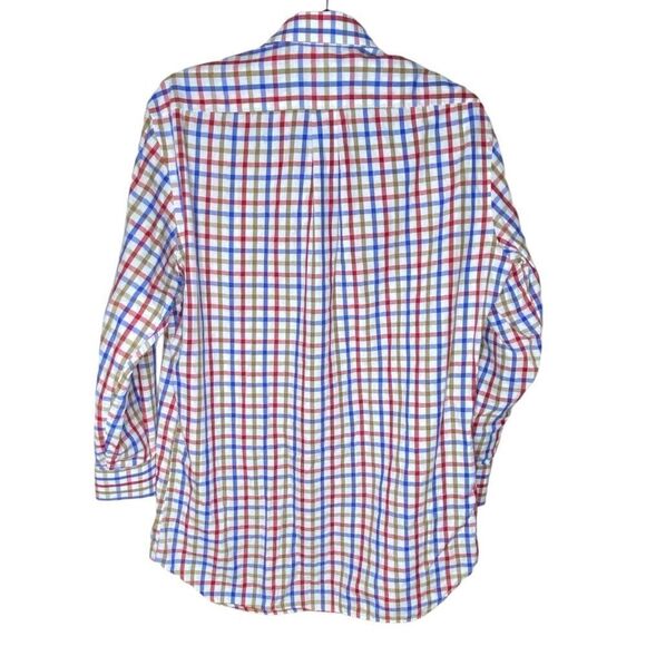 Peter Millar Men’s Sz Med Plaid Casual Cotton Button Down Shirt - Picture 3 of 3